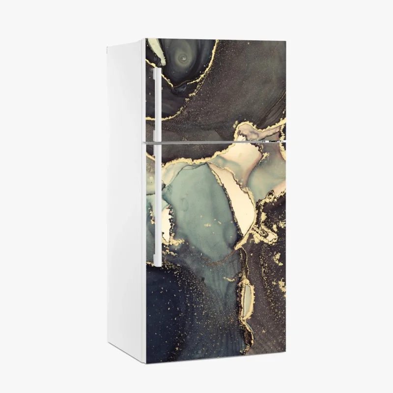 Kühlschrankaufkleber neonpink flüssige abstraktion – Wallnifity®