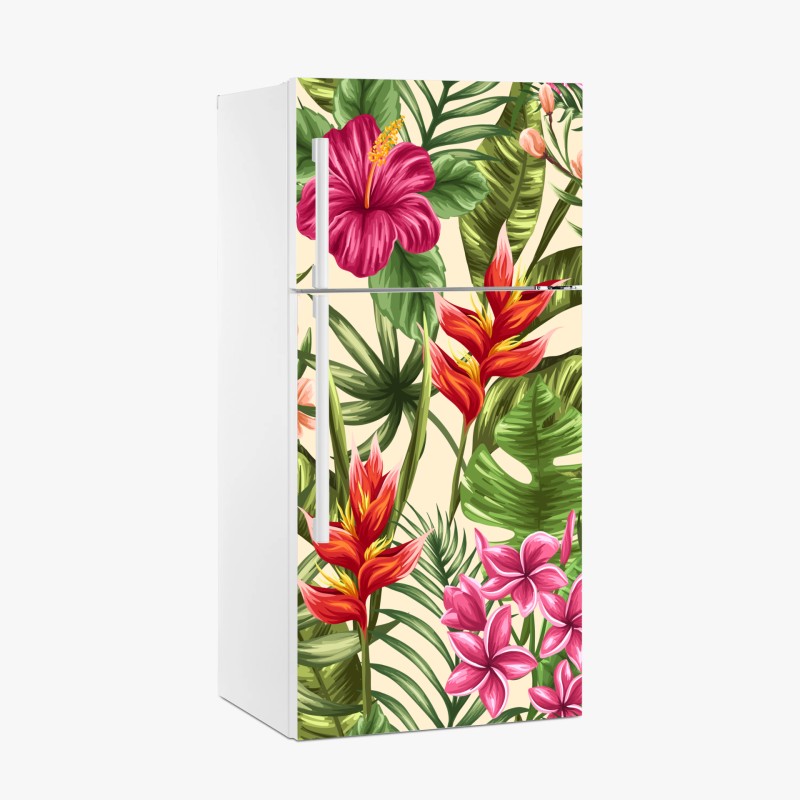 Kühlschrankaufkleber straße zur beleuchteten stadtsilhouette bei nacht – Wallnifity®