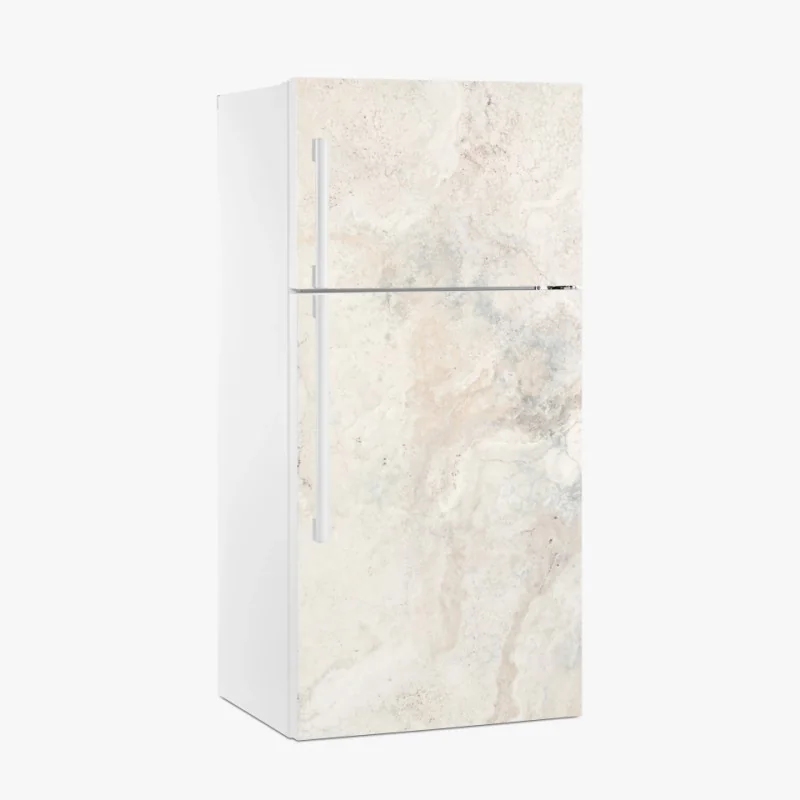 Kühlschrankaufkleber weiche beige marmorstruktur