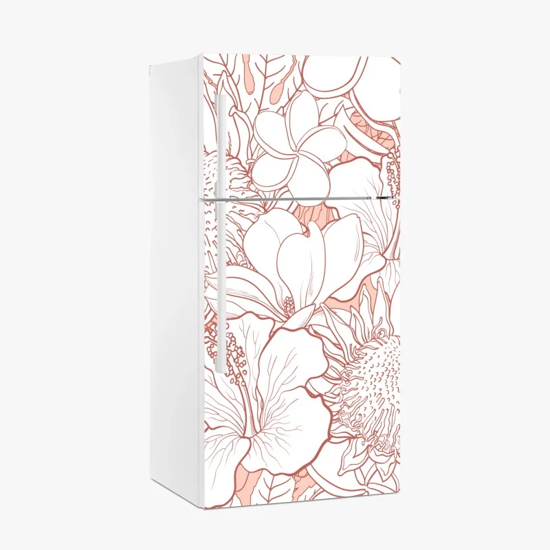 Kühlschrankaufkleber doodle-muster mit videospiel-controllern – Wallnifity®