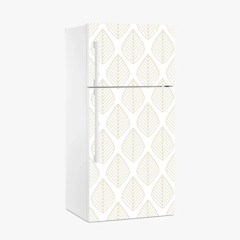 Kühlschrankaufkleber schwarzweißes geometrisches streifenmuster – Wallnifity®