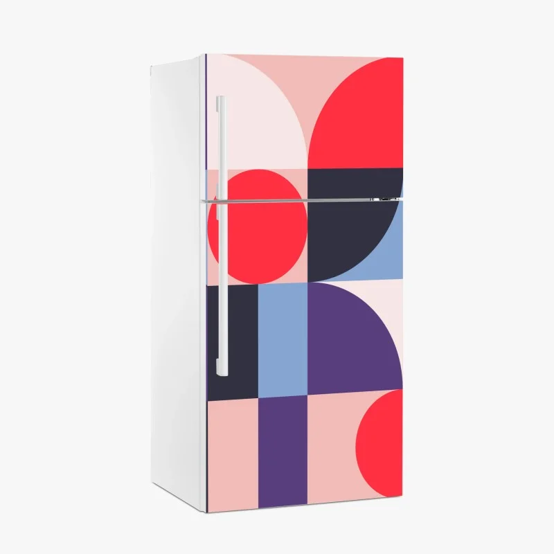Kühlschrankaufkleber geometrische pastellkomposition
