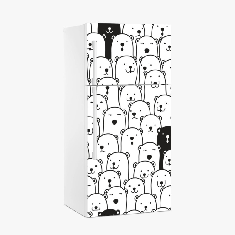 Kühlschrankaufkleber retro surf aufkleber-collage – Wallnifity®