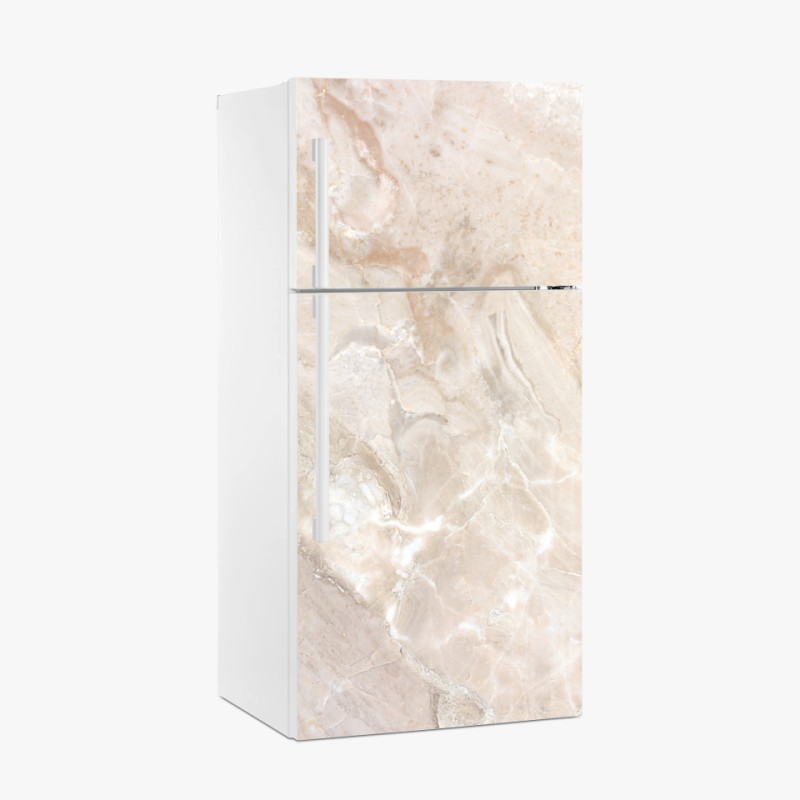 Kühlschrankaufkleber beige marmorstruktur