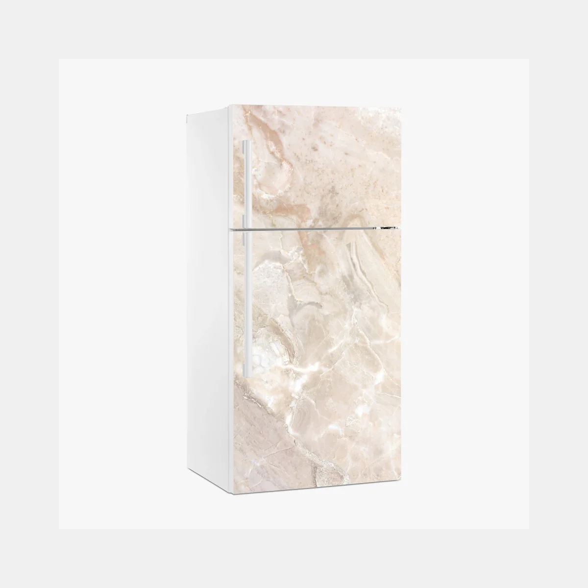 Kühlschrankaufkleber beige marmorstruktur – Wallnifity® Kühlschrankaufkleber beige marmorstruktur – Wallnifity®