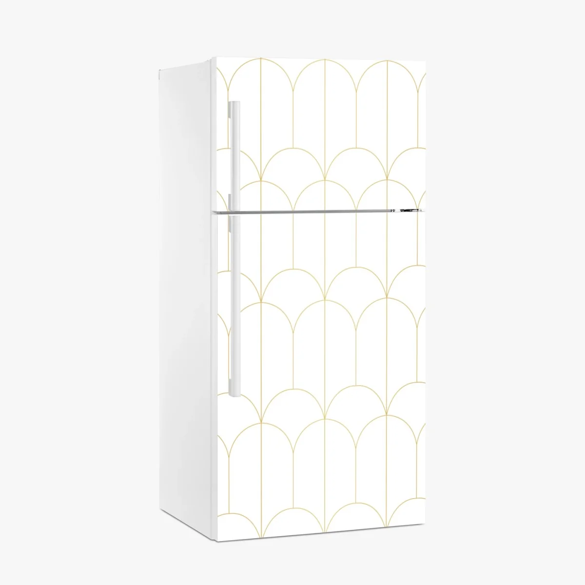 Kühlschrankaufkleber goldenes art deco bogenmuster – Wallnifity® Kühlschrankaufkleber goldenes art deco bogenmuster – Wallnifity®