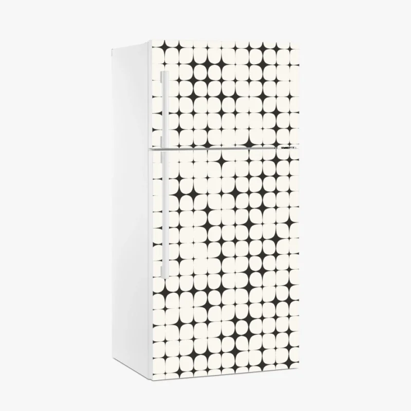 Kühlschrankaufkleber moosiger wald mit bach im nebel – Wallnifity®