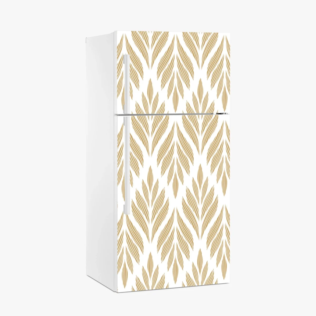 Kühlschrankaufkleber goldenes blattmuster nahtloses design – Wallnifity® Kühlschrankaufkleber goldenes blattmuster nahtloses design – Wallnifity®