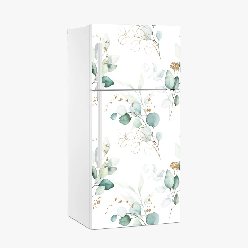 Kühlschrankaufkleber zartes pastell hortensienmuster – Wallnifity®