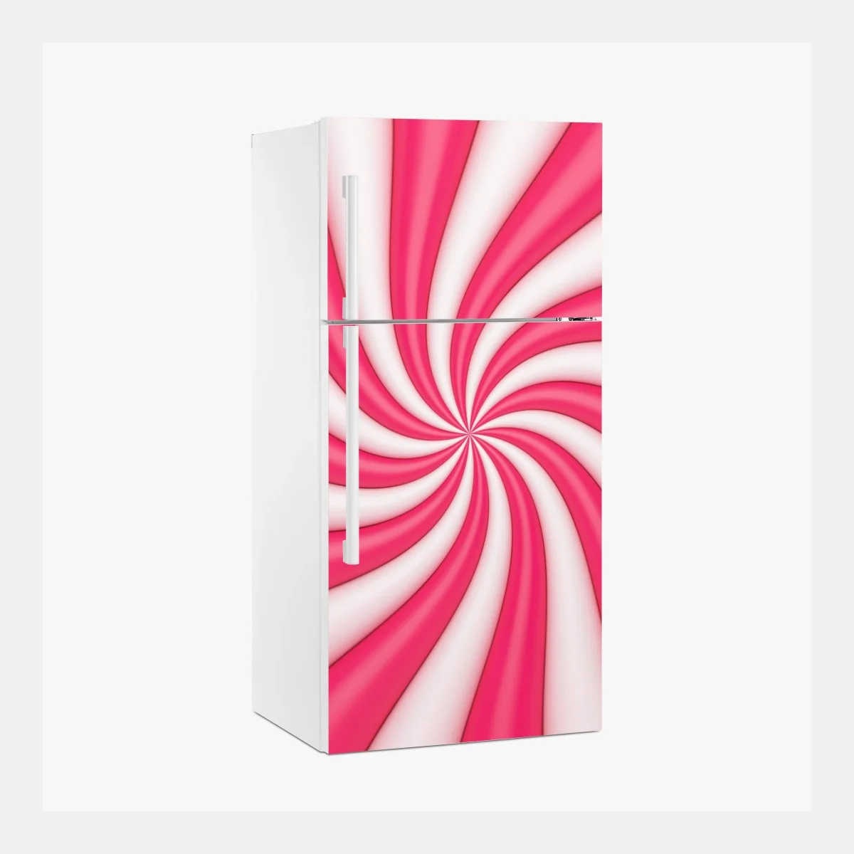 Kühlschrankaufkleber rosa bonbonspirale – Wallnifity® Kühlschrankaufkleber rosa bonbonspirale – Wallnifity®
