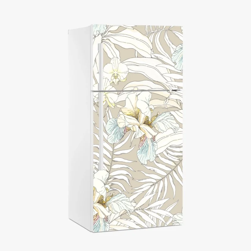 Kühlschrankaufkleber sanfter blauer himmel mit fluffigen wolken – Wallnifity®