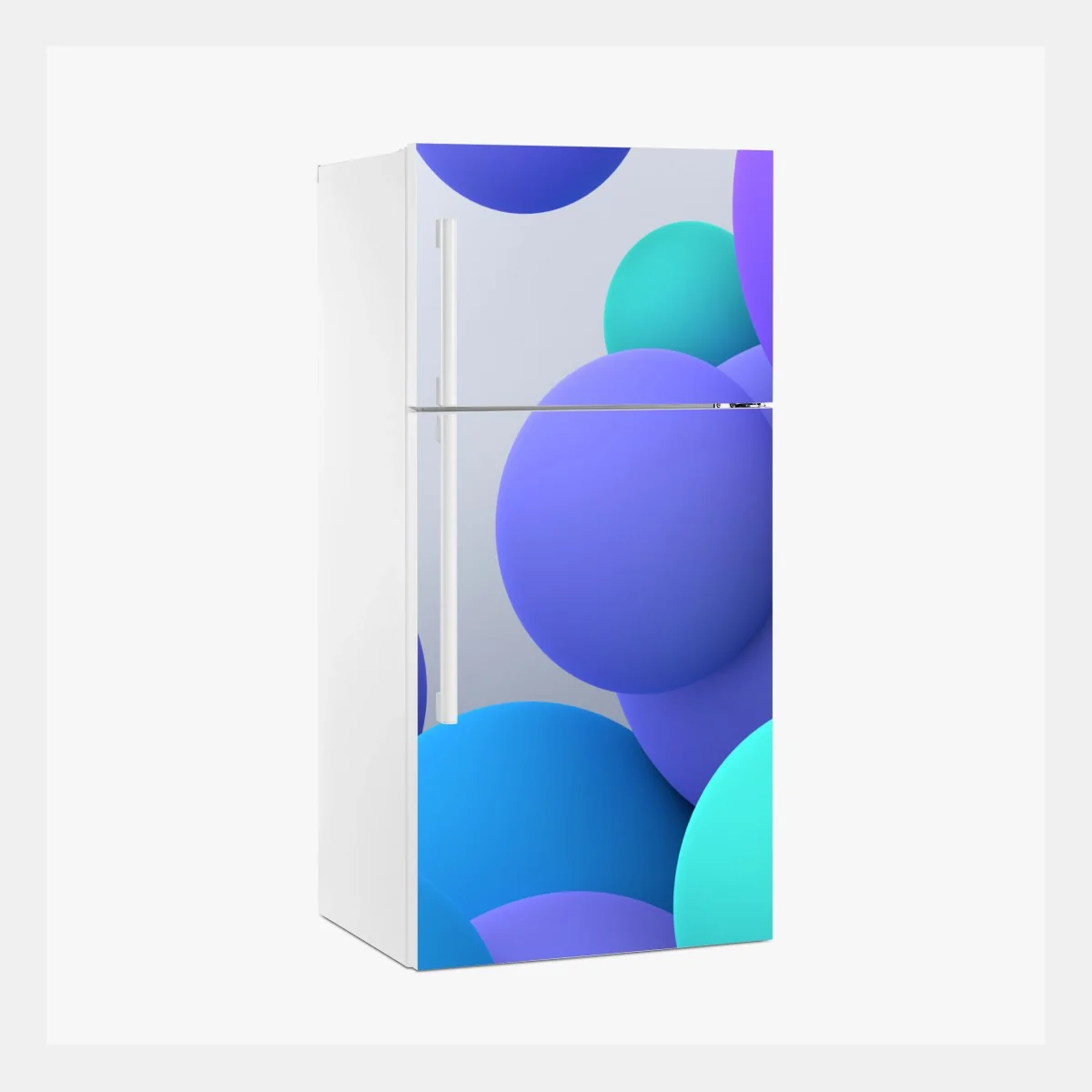 Kühlschrankaufkleber bunte schwebende kugeln 3d abstrakt – Wallnifity® Kühlschrankaufkleber bunte schwebende kugeln 3d abstrakt – Wallnifity®