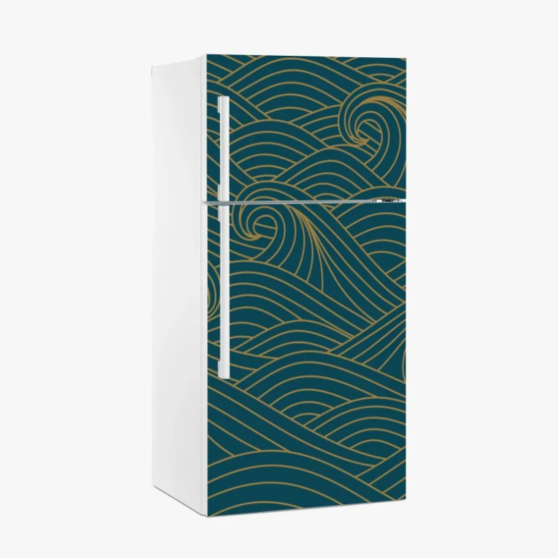 Kühlschrankaufkleber hügel von Nordkalifornien bei sonnenuntergang – Wallnifity®