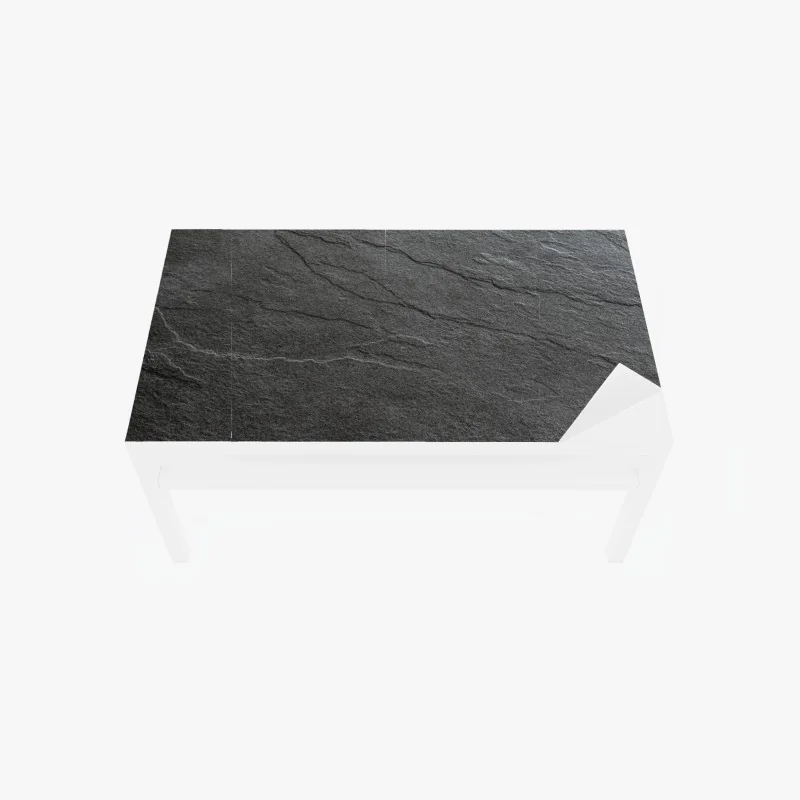 Tischaufkleber und Schreibtischaufkleber dunkle schiefertextur