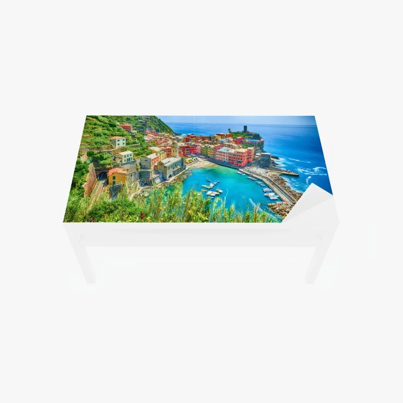 Tischaufkleber und Schreibtischaufkleber nahaufnahme eines roten sportwagens – Wallnifity®