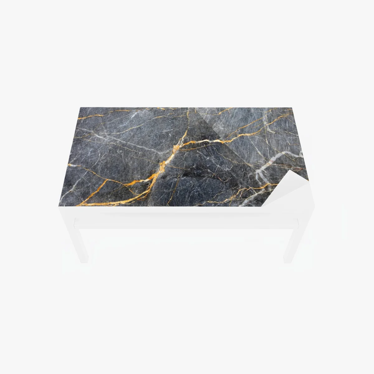 Tischaufkleber und Schreibtischaufkleber dunkelgrauer marmor mit goldenen adern – Wallnifity® Tischaufkleber und Schreibtischaufkleber dunkelgrauer marmor mit goldenen adern – Wallnifity®