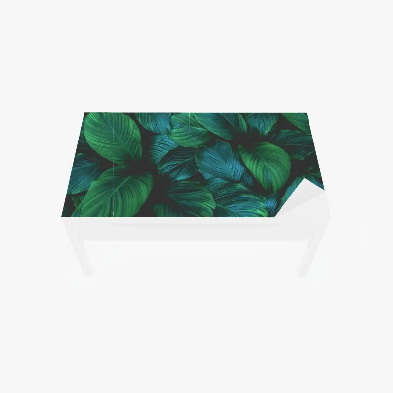 Tischaufkleber und Schreibtischaufkleber pastelliges kirschblütenmuster auf mintfarbenem hintergrund – Wallnifity®