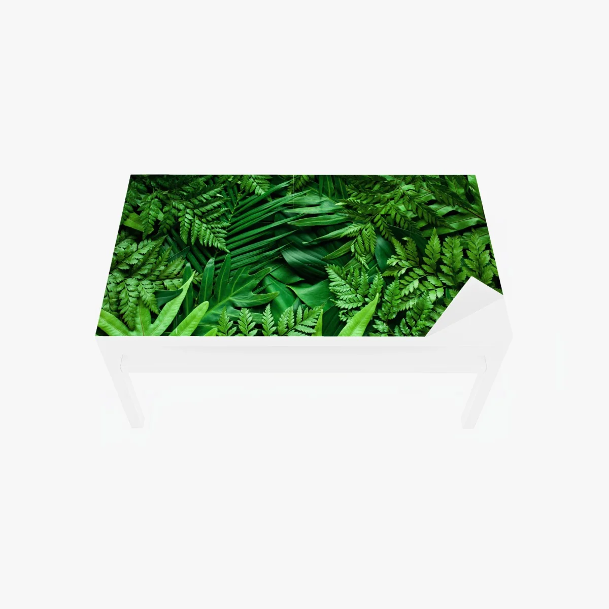 Tischaufkleber und Schreibtischaufkleber üppiges grünes blättermuster – Wallnifity® Tischaufkleber und Schreibtischaufkleber üppiges grünes blättermuster – Wallnifity®