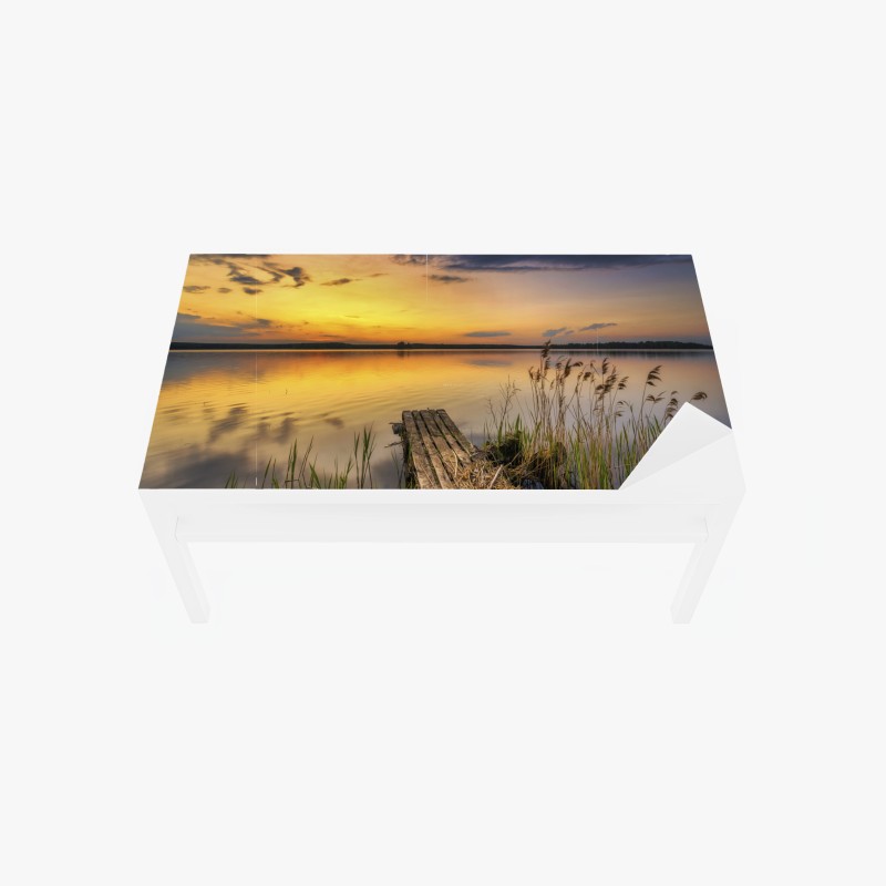 Tischaufkleber und Schreibtischaufkleber magisches rosa einhornmuster – Wallnifity®