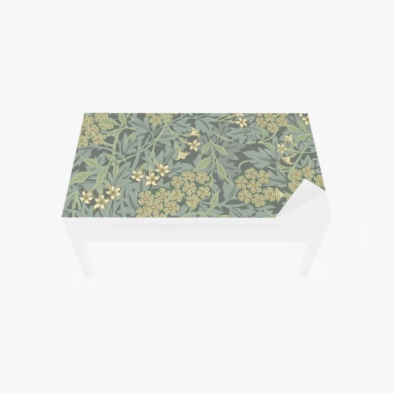 Tischaufkleber und Schreibtischaufkleber vintage botanisches blumenmuster