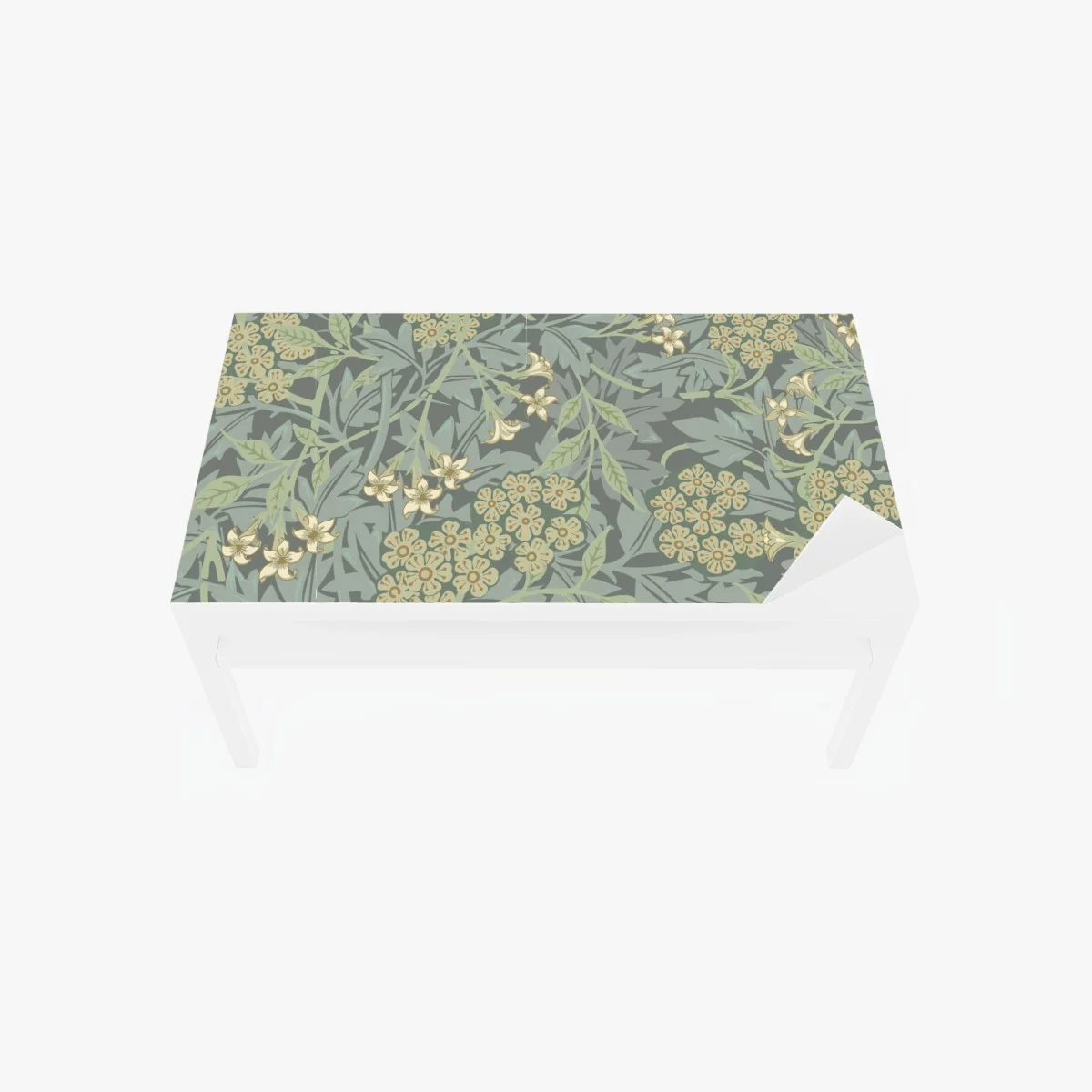 Tischaufkleber und Schreibtischaufkleber vintage botanisches blumenmuster – Wallnifity®