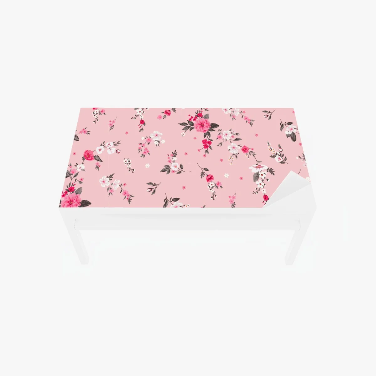 Tischaufkleber und Schreibtischaufkleber zartes rosa blumenmuster – Wallnifity® Tischaufkleber und Schreibtischaufkleber zartes rosa blumenmuster – Wallnifity®