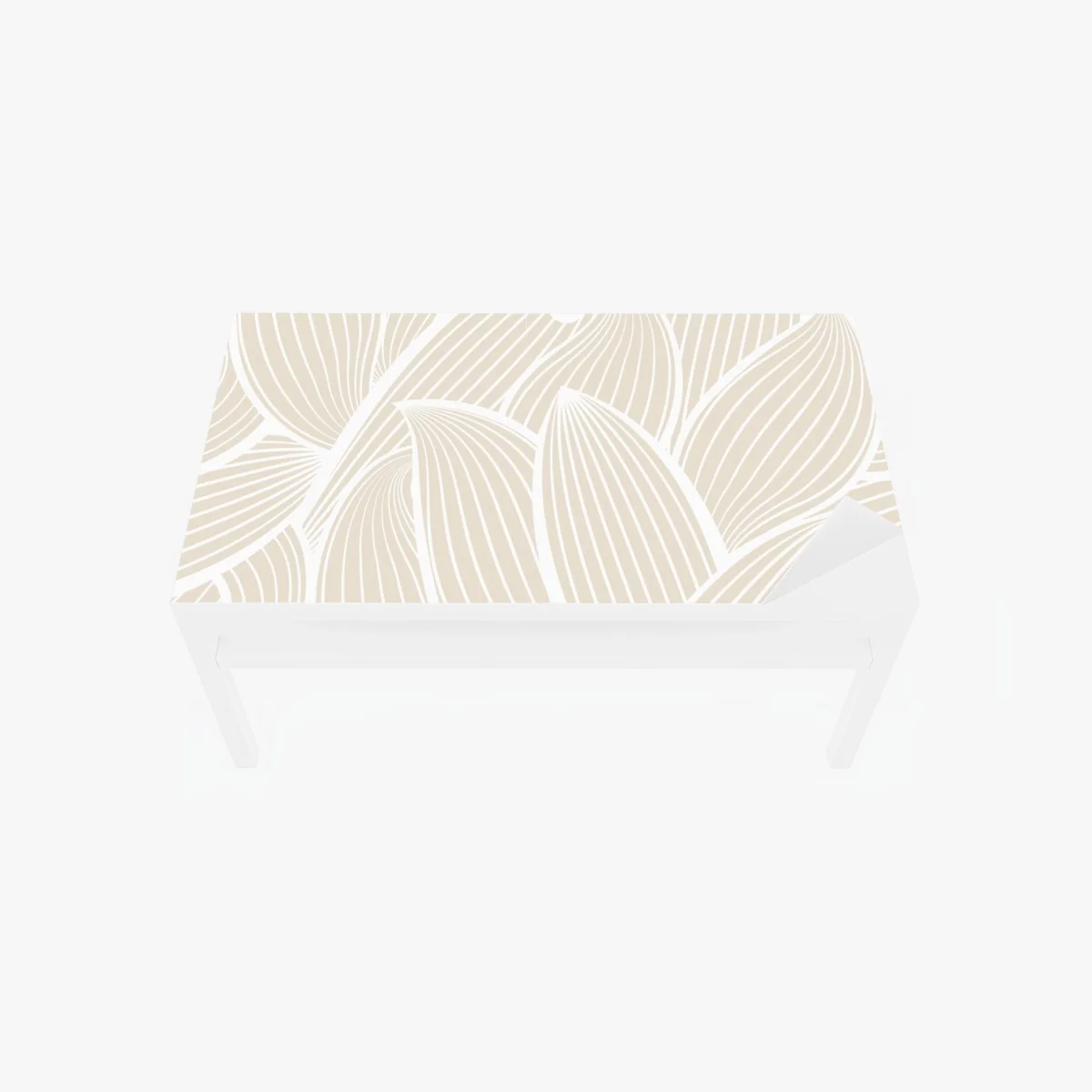 Tischaufkleber und Schreibtischaufkleber zartes beige botanisches muster – Wallnifity® Tischaufkleber und Schreibtischaufkleber zartes beige botanisches muster – Wallnifity®