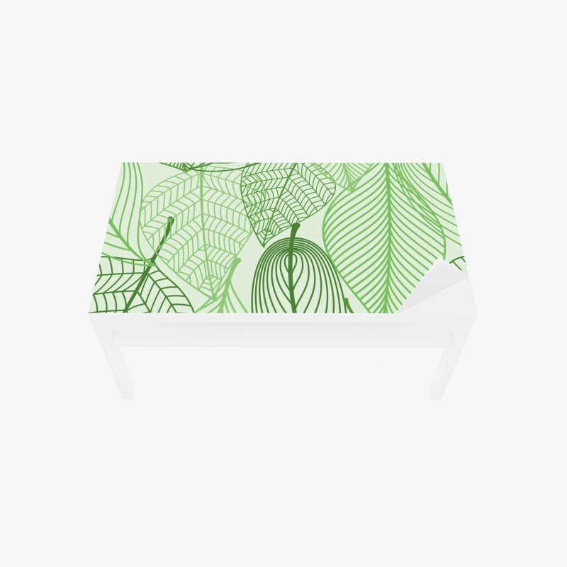 Tischaufkleber und Schreibtischaufkleber grünes botanisches blättermuster – Wallnifity® Tischaufkleber und Schreibtischaufkleber grünes botanisches blättermuster – Wallnifity®