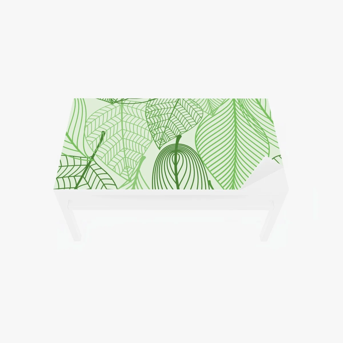 Tischaufkleber und Schreibtischaufkleber grünes botanisches blättermuster – Wallnifity® Tischaufkleber und Schreibtischaufkleber grünes botanisches blättermuster – Wallnifity®