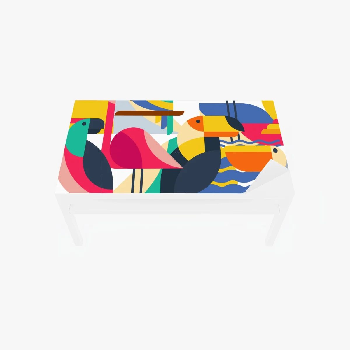 Tischaufkleber und Schreibtischaufkleber tropisches geometrisches vogelmuster – Wallnifity® Tischaufkleber und Schreibtischaufkleber tropisches geometrisches vogelmuster – Wallnifity®