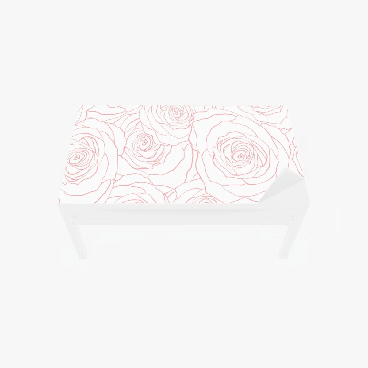 Tischaufkleber und Schreibtischaufkleber zartes muster rosa rosen – Wallnifity® Tischaufkleber und Schreibtischaufkleber zartes muster rosa rosen – Wallnifity®
