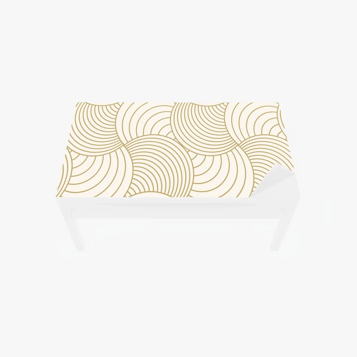 Tischaufkleber und Schreibtischaufkleber goldenes art deco kreismuster – Wallnifity® Tischaufkleber und Schreibtischaufkleber goldenes art deco kreismuster – Wallnifity®