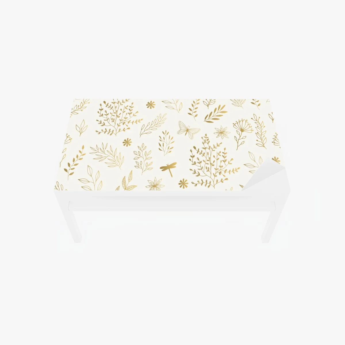 Tischaufkleber und Schreibtischaufkleber goldenes botanisches muster – Wallnifity® Tischaufkleber und Schreibtischaufkleber goldenes botanisches muster – Wallnifity®