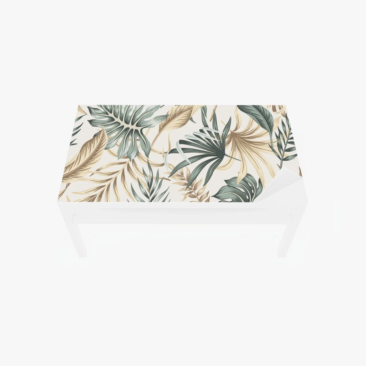 Tischaufkleber und Schreibtischaufkleber tropisches botanisches blättermuster – Wallnifity®