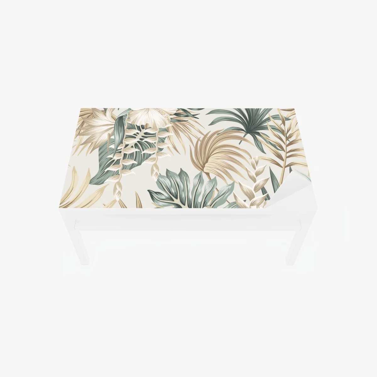 Tischaufkleber und Schreibtischaufkleber zartes tropisches hibiskusmotiv – Wallnifity® Tischaufkleber und Schreibtischaufkleber zartes tropisches hibiskusmotiv – Wallnifity®