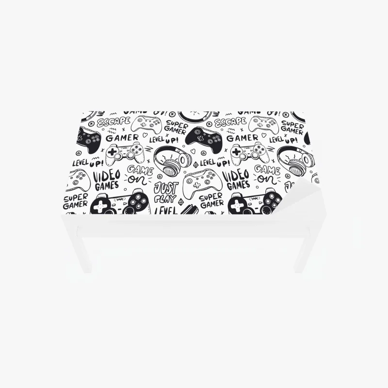 Tischaufkleber und Schreibtischaufkleber bunte mediterrane gasse – Wallnifity®