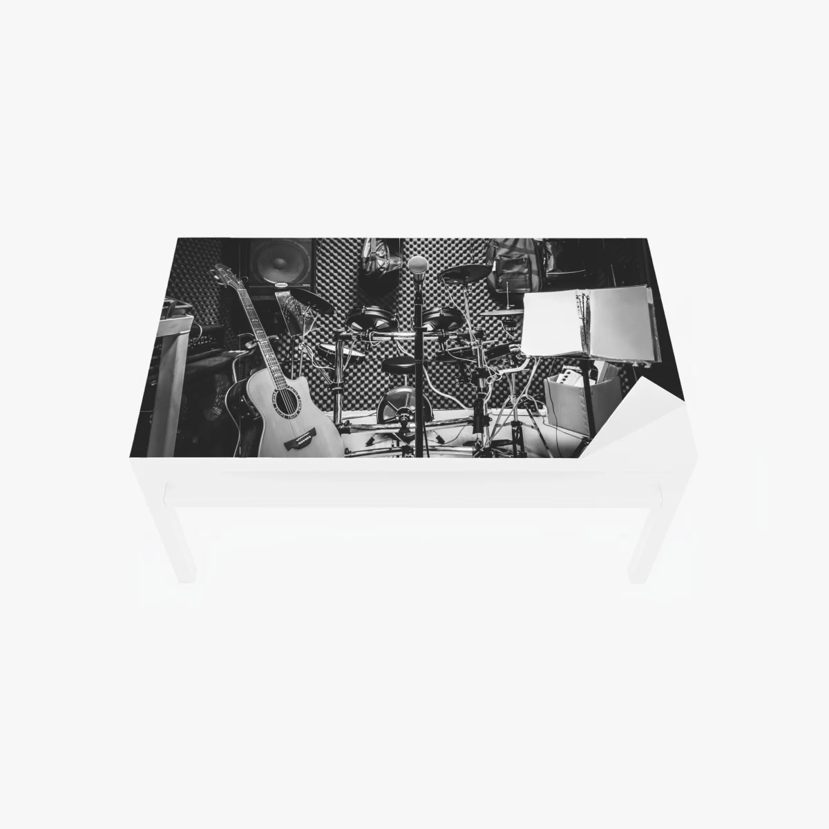 Tischaufkleber und Schreibtischaufkleber monochromes musikstudio – Wallnifity® Tischaufkleber und Schreibtischaufkleber monochromes musikstudio – Wallnifity®