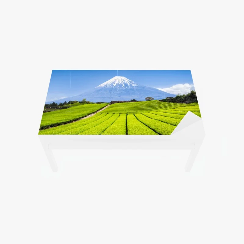 Tischaufkleber und Schreibtischaufkleber milchstraße über verschneiten bergen in Norwegen – Wallnifity®