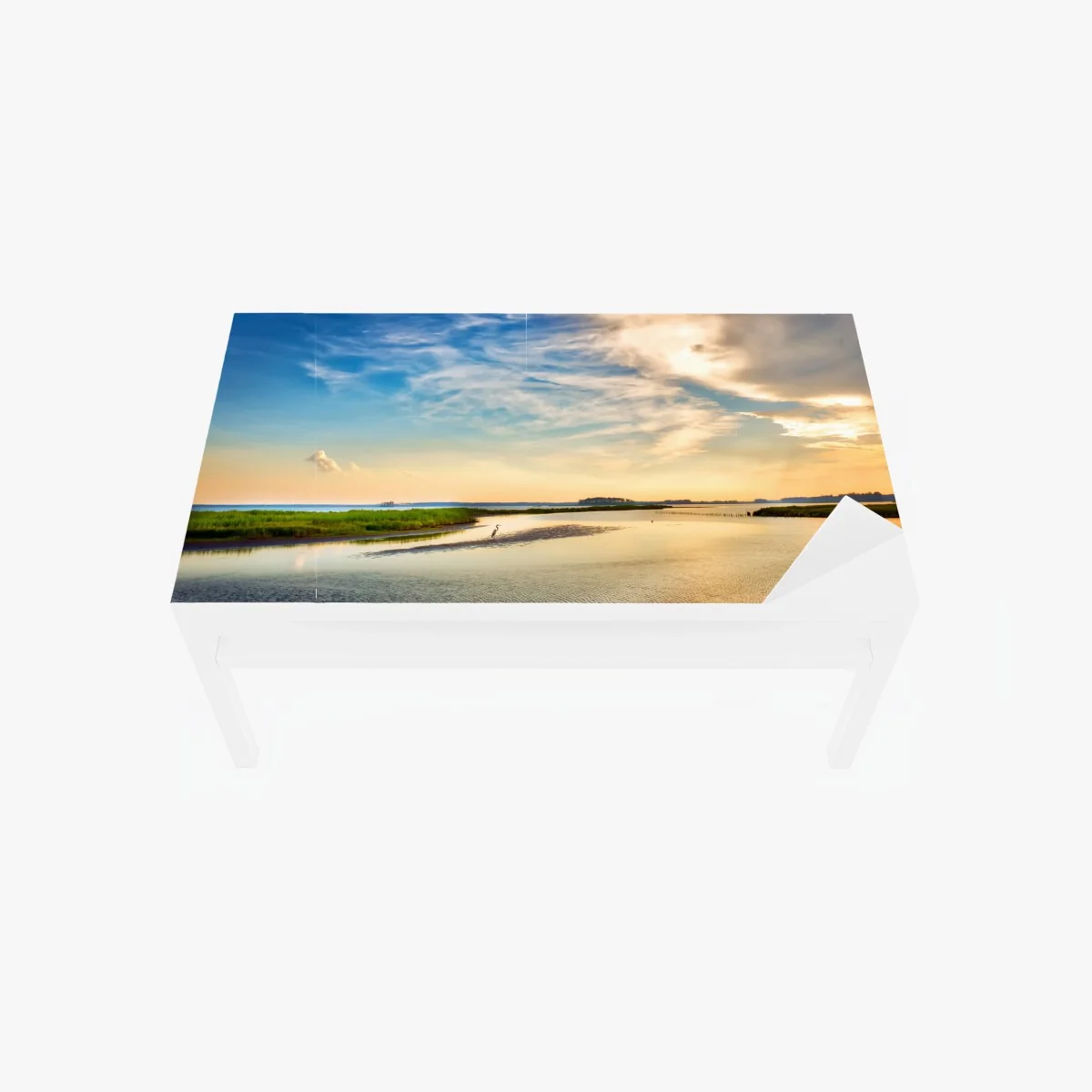 Tischaufkleber und Schreibtischaufkleber graureiher in der Chesapeake-Bucht bei sonnenuntergang – Wallnifity® Tischaufkleber und Schreibtischaufkleber graureiher in der Chesapeake-Bucht bei sonnenuntergang – Wallnifity®