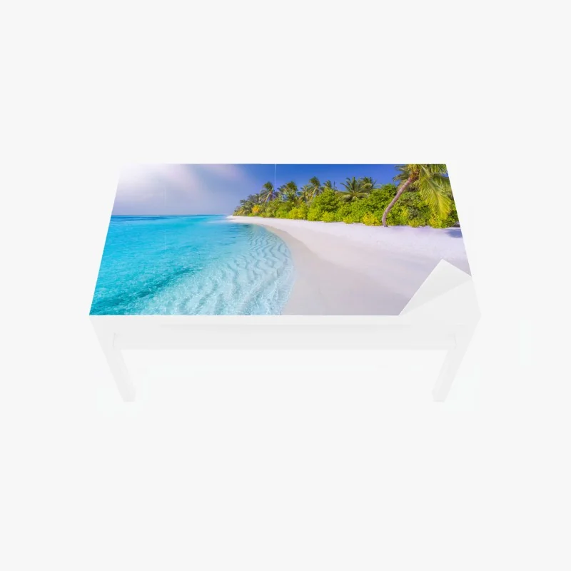 Tischaufkleber und Schreibtischaufkleber zartes muster rosa rosen – Wallnifity®