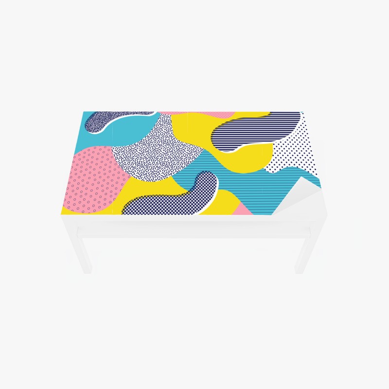 Tischaufkleber und Schreibtischaufkleber muster mit schwarzen katzensilhouetten – Wallnifity®