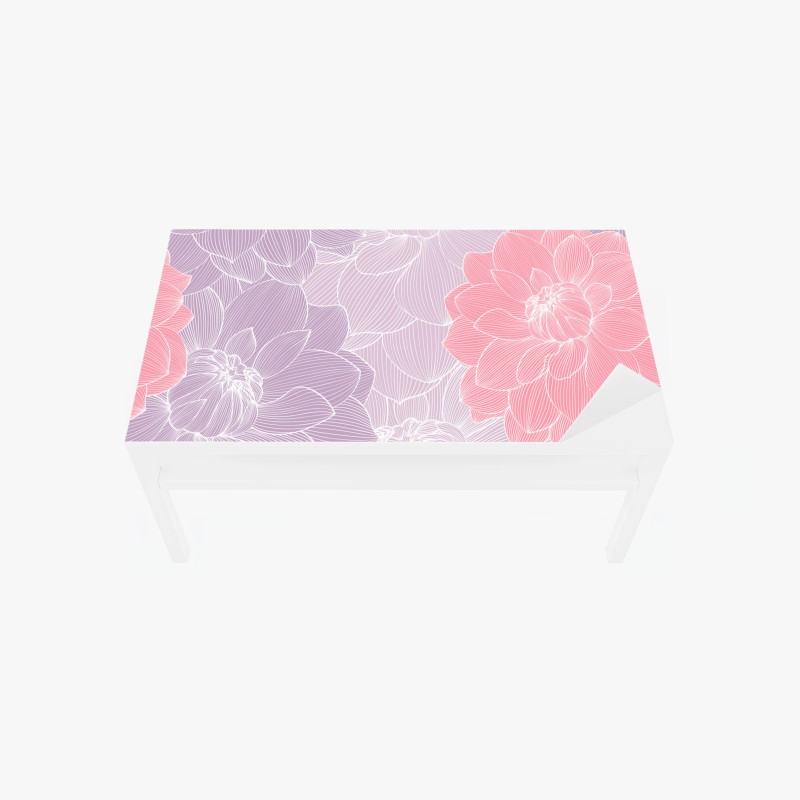 Tischaufkleber und Schreibtischaufkleber dunkler marmor mit goldenen und cremefarbenen adern – Wallnifity®