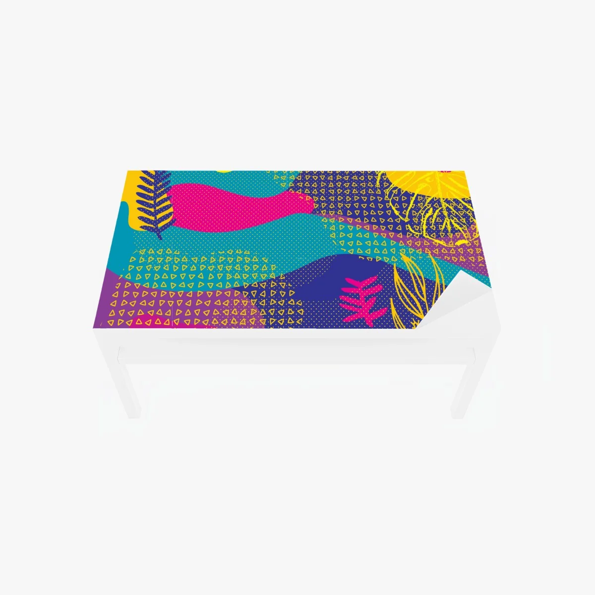 Tischaufkleber und Schreibtischaufkleber lebhaftes abstraktes tropenmuster – Wallnifity® Tischaufkleber und Schreibtischaufkleber lebhaftes abstraktes tropenmuster – Wallnifity®