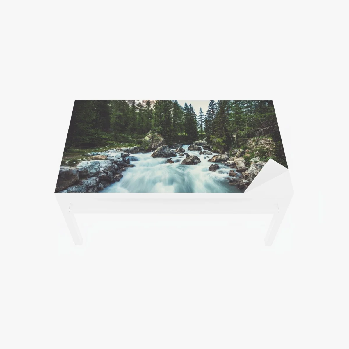 Tischaufkleber und Schreibtischaufkleber malerischer alpiner fluss im Ferret Valley – Wallnifity® Tischaufkleber und Schreibtischaufkleber malerischer alpiner fluss im Ferret Valley – Wallnifity®