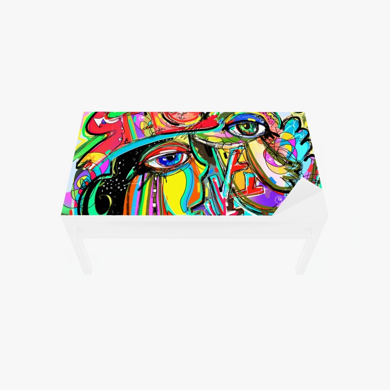 Tischaufkleber und Schreibtischaufkleber Assos küstenblick, Kefalonia – Wallnifity®