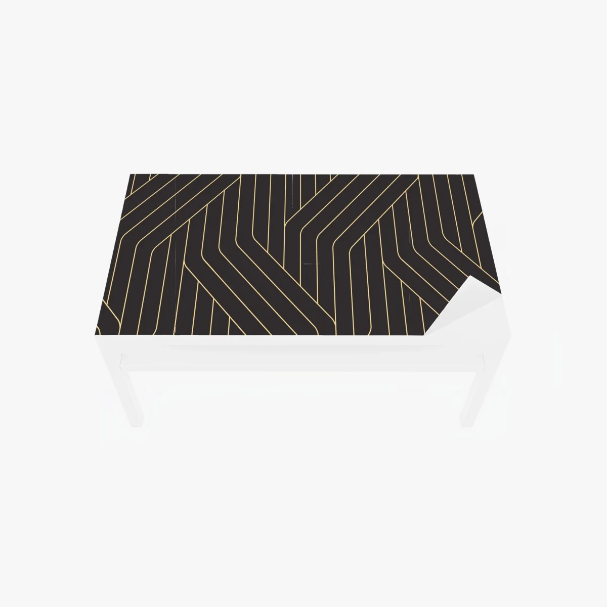 Tischaufkleber und Schreibtischaufkleber geometrisches art deco muster in schwarz und gold – Wallnifity® Tischaufkleber und Schreibtischaufkleber geometrisches art deco muster in schwarz und gold – Wallnifity®