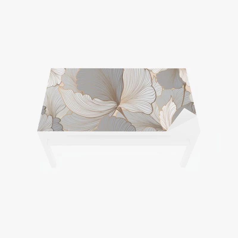 Tischaufkleber und Schreibtischaufkleber goldenes ornamentales wolkenmuster – Wallnifity®