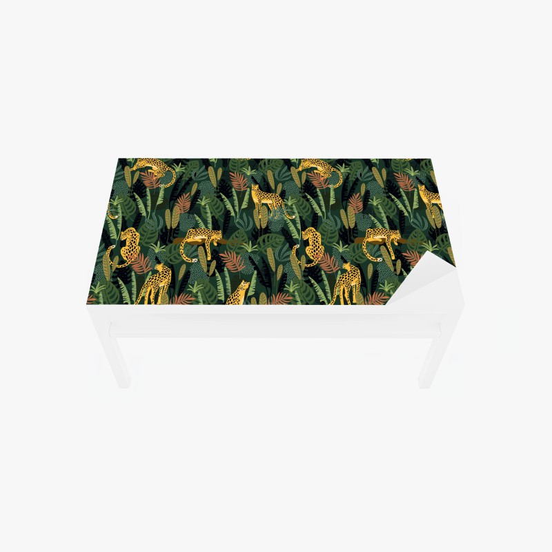 Tischaufkleber und Schreibtischaufkleber üppige tropische farnblätter – Wallnifity®