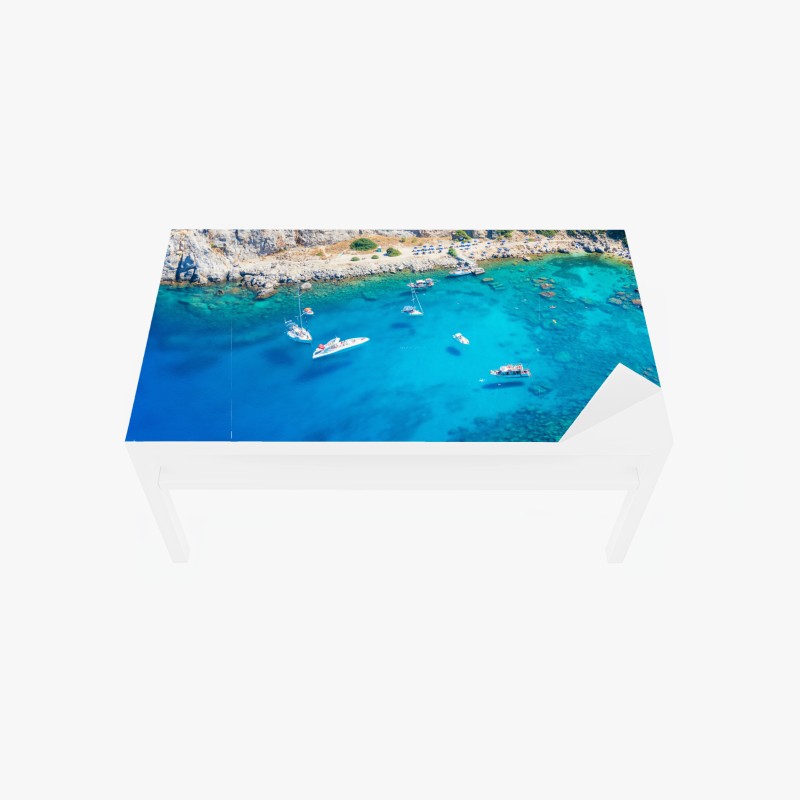 Tischaufkleber und Schreibtischaufkleber goldenes ornamentales wolkenmuster – Wallnifity®