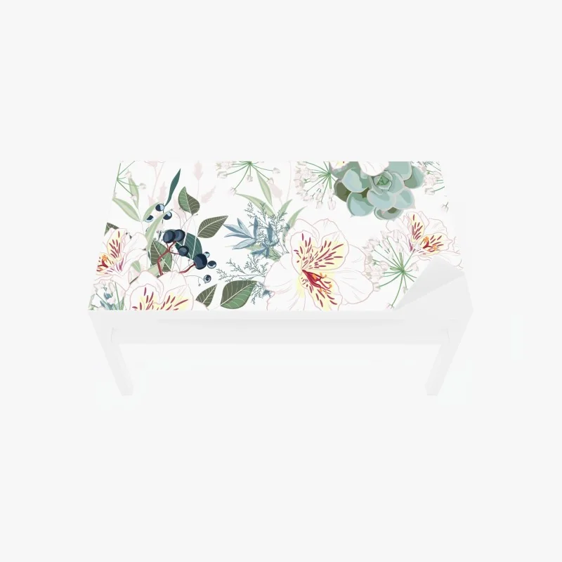 Tischaufkleber und Schreibtischaufkleber schwarzweißes spiralmuster – Wallnifity®